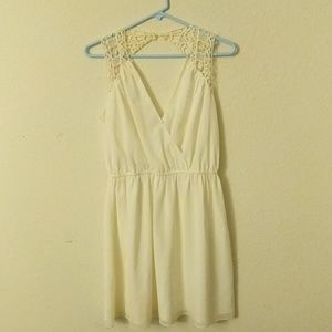 White, laced dress